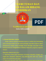 Konsep Kebutuhan Implikasi Dalam Bidang Pendidikan Bentar