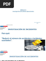 Módulo III - Investigación de Accidentes