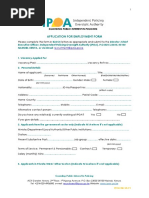 Ipoa - Employment - Application Form Other Positions