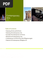 Contemporary Arts and Its Form Report