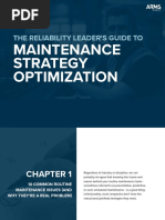 The Reliability Leaders Guide To Maintenance Strategy Optimization