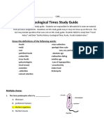 Geological Times Unit Study Guide ANSWER KEY