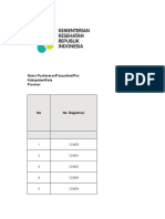 Format Pencatatan Hasil Pelayanan Vaksinasi Manual Pusk Fasyankes Pos POLTELKES SURABAYA