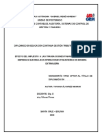 Monografía Impuesto A Las Transacciones Financieras