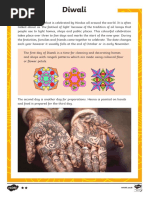 Diwali Reading Comprehension