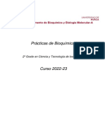 Bioquímica I CYTA Cuaderno de Prácticas 2022-23 Nuevo