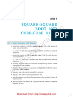 NCERT Exemplar Problems From Class 8 Mathematics Unit 3 Square Square Root Cube Cube Root