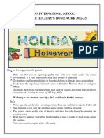 Class II Final Holiday Homework