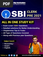 SBI Clerk Prelims 2021 Complete Online Study Kit