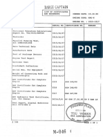 M046 Aux. Generator Engine - List of Certificates and Document