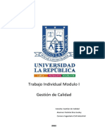 Trabajo de Aplicación Modulo I Gestión de Calidad Patricio Diaz G