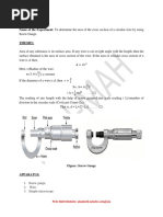 Screw Gauge