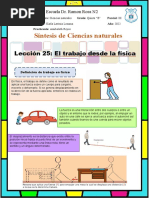 Sintesis de CCNN 5to Grado Semana Del 15 Al 19 de Agosto