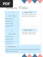 Navy Blue Aesthetic Notes Template Word