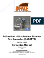 Dissolved Air Flotation Test Apparatus