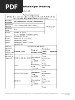 Acknowledgemnt Slip For Online Examination Form