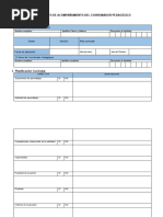 Ficha de Observacion Del Coordinador Pedagógico