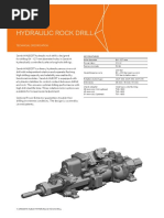 HL820T Hydraulic Rock Drill: Technical Specification