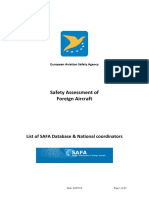 EASA SAFA INSPECTIONS Public List of All National Coordinators & Database Coordinators V3