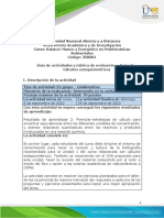 BALANCE MASICO Unidad 1 - Tarea 2 - Cálculos Estequiométricos