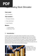 Paper Trading Stock Stimulator