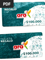 Tarjeta Regalo Ara