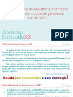 A Importancia de Registrar A Orientacao Sexual e Identidade de Genero No e Sus Aps PPTX 1