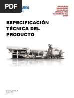 Especificación Técnica Del Producto (P-PA01)