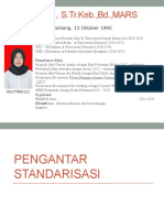 Pertemuan 1 Pengantar Standarisasi Oleh Eka Oktavia, S.TR - Keb.,Bd.,MARS