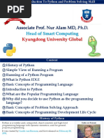 Lecture - 01 Introduction To Python