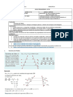 Guía N°10 Teorema de Thales - Geometría - 1° Medio A y B