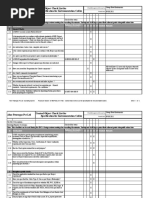 Checklist For Cables