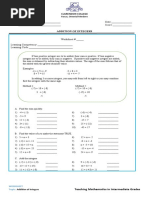 Addition-Of-Integers-B-Sample Worksheet