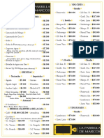 Carta Parrilla de Marcos