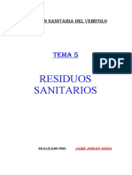 Residuos Sanitarios (Dotación Sanitaria)