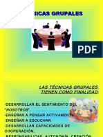 Tecnicas de Participacion Grupal