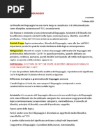 Filosofia Del Linguaggio