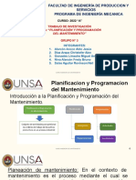 Planificación y Programación Del Mantenimiento