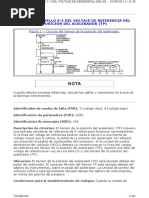 Código de Destello 5-2 Del Voltaje de Referencia Del Sensor de La Posición Del Acelerador (TP)