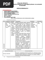 Título Del Proyecto "Recolectamos Chicharras (Kentori) y Recibamos Con Mucha Alegría La Primavera Con Una Educación Vial Responsable"