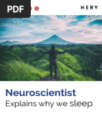 Neuroscientist Explains Why We Sleep