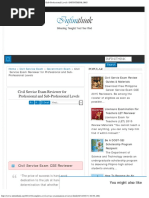 Civil Service Exam Reviewer For Professi