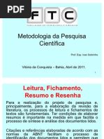 Aula 04 - Leitura + Fichamento + Resumo + Resenha