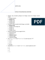 Soal Pra Uts Matematika Ekonomi