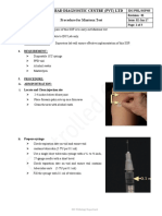 Procedure For Mantoux Test