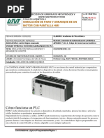 Simulación de Paro y Arranque de Un Motor Con Pantalla Hmi