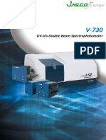 Brochure, Jasco v-730 UV-Vis Double Beam Spectrophotometer