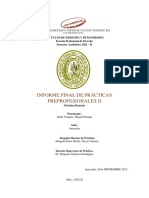 Informe Final de Práctica II