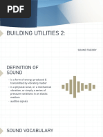 Building Utilities 2:: Sound Theory