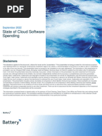 State of Cloud Software Spending Report - Battery Ventures Sept. 2022